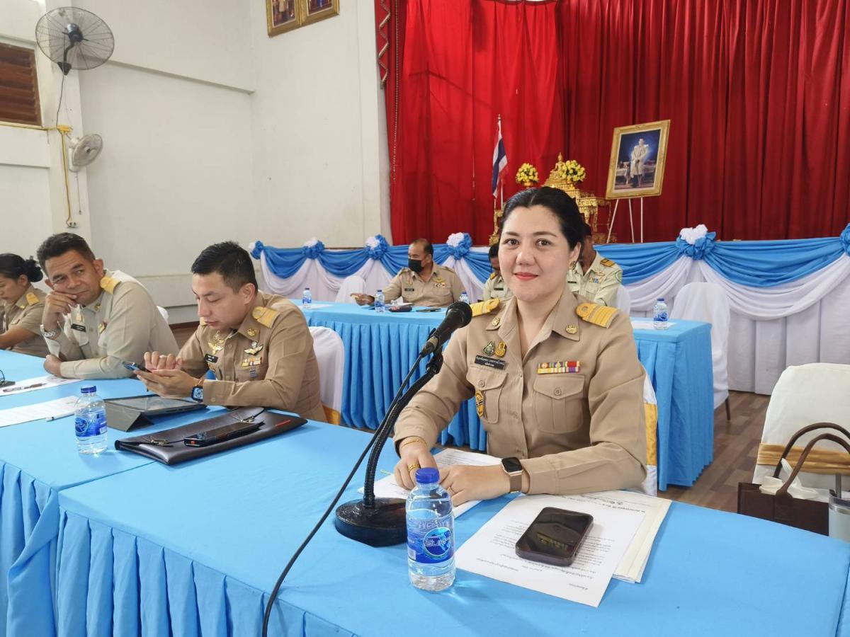 ประชุมหัวหน้าส่วนราชการ คณะกรรมการบริหารงานอำเภอ (กบอ.) และกำนัน ผู้ใหญ่บ้าน ฯลฯ ประจำเดือน กันยายน ๒๕๖๖ ครั้งที่ ๙/๒๕๖๖