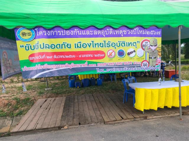 โครงการป้องกันและลดอุบัติเหตุช่วงปีใหม่ ๒๕๖๗