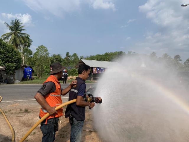 ร่วมซ้อมแผน ณ โรงพยาบาลส่งเสริมสุขภาพตำบลอรัญคามวารี