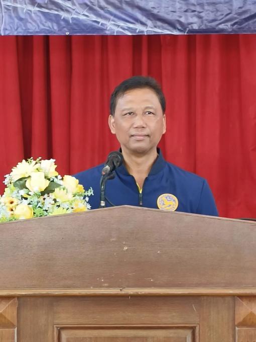 ร่วมพิธีเปิดโครงการอบรมชุดรักษาความปลอดภัยหมู่บ้าน  ประจำปี ๒๕๖๗